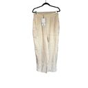 ZARA NWT  SATIN RELAX FIT JOGGERS PANT BEIGE LARGE BLOGGERS FAV POCKETS Photo 5