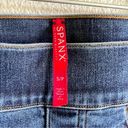 Spanx  Distressed Denim High Rise Elastic Waist Jeggings Photo 5