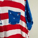 Tipsy Elves  Americana American Flag Printed Button Down Large Photo 5