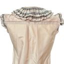 Oscar de la Renta  Pink Silk Ruffle Blouse, Size 2/4 Photo 8