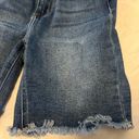 Bohme  Mid-Thigh Blue Denim Frayed Hem Shorts, Size 27 Photo 3