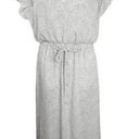 Sienna Sky  Dress Midi High Low Wrap V neck Dress White & Black Dotted Size XS Photo 0