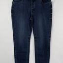 prAna New  Buxton Mid Rise Slim Boyfriend Jeans Stretch Denim Deep Blue Size 10 Photo 6