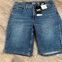 Lee  Bermuda Midrise Jean Shorts Size 8 New Photo 0