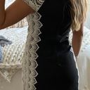 Kensie Black Bodycon Dress With Lace Detailing  Photo 3