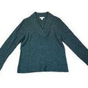 Coldwater Creek  V-neck Turquoise Sweater Medium Photo 0