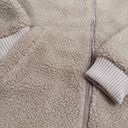 Abercrombie & Fitch  Teddy Sherpa Zip Jacket in Beige Size Medium Photo 4