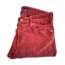 Dear John  Velvet Jeans Women Sz 27 Giselle High Waist Skinny Pants Dark Red #N11 Photo 10