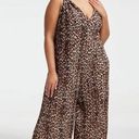 Good American  Leopard Print Always Fits Plisse Knotted Romper Sz.5-8(2x-5X) NWT Photo 0