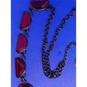 Coldwater Creek Purple Crescent Gem Long Necklace Photo 8