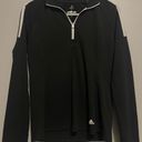 Adidas Black Quarter Zip Photo 0