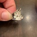 Chunky silver Daisy ring size 8 Photo 3