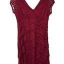 Scarlett  Burgundy Lace Bodycon Dress Photo 0