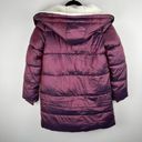 Bernardo  Asymmetrical Sherpa Lined Hooded Puffer Jacket Pomegranate Small NWOT Photo 13