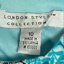 London Times  Collection Sleeveless Maxi Dress Women’s size 10 Blue Black Cruise Photo 10