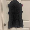 New Direction Black Ruched Puffer Vest Photo 5