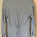 Vince [] Stripe Shirt Dress with Twist Front-Size 6 Photo 6