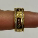 Michael Kors Gold-Tone Brass Eternity Ring Size 6 Photo 5