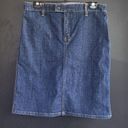 Gap  Jeans Vintage Dark Wash Denim Straight Skirt 10 Photo 1