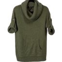 BCBGMAXAZRIA BCBG Tunic Cowlneck Short Sleeve Sweater, Green, Women’s size XS Photo 0