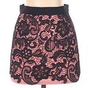 VERO MODA  Skirt XS Mini Pink Black Lace Nordstrom Cocktail Going Out Classic NWT Photo 0