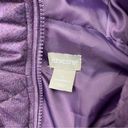 Chico's Chico’s Purple Quilted Hooded Puffer Outerwear Vest Photo 2