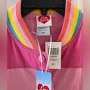 Hot Topic CARE BEARS Rainbow Varsity Bomber Racing Jacket Girls Juniors Size Small NWT Photo 5