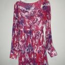 Rococo  Sand Hikari Poly Jacquard Georgette Mini Dress Pink Purple Size Small Photo 15