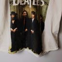 Urban Outfitters The Beatles T Shirt Womens Cream M Medium Raw Hem Rock Band Graphic Tee Logo Photo 4