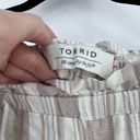 Torrid NWT  5 INCH Linen blend pull on STUDIO LUXE PONTE MID-RISE PAPERBAG WAIST Photo 2