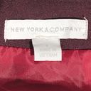 New York & Co. Maroon and Red Skirt Size 2 Photo 3