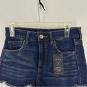 American Eagle NWT  High Rise Jeans Shorts Super Stretch Womens 8 Blue Photo 1