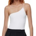 Babaton Aritzia  Women’s Size XS White Contour One-Shoulder Cami Bodysuit Photo 3