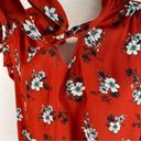 Sweet Rain  Floral Sleeveless Blouse (Red) - 1X Photo 5