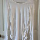 Athleta  Women’s White Size Med Long Sleeve Speedlight Athletic Gym Top‎ Fitness Photo 0