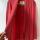 cupio Womens 2-Way Open Front Coral Knit Cardigan Sweater Wrap, Size M Photo 3