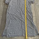 Roots Size Small Blue and White Striped Preppy T-Shirt Dress Photo 3