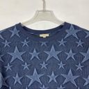 Kori  America B5259 Blue Sweatshirt star print sz M Photo 4