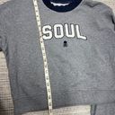 SoulCycle  Soul gray crew neck cropped sweatshirt size large Photo 4