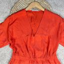 Everlane  The Japanese GoWeave Light V-Neck Dress in Orange Size 8 Photo 6