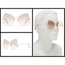 Zimmermann 💕💕 Empire Butterfly Sunglasses ~ Rose Gold Brown Gradient NWT Photo 2