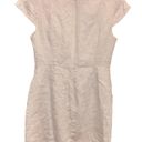 Kensie 100% Linen Burlap Lace Pocket Short Sleeve Dress Tan Beige Medium Photo 1