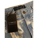 LIONESS Nwt  Alabama Jeans Tie Dye Denim Designer Photo 6