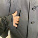 Banana Republic Black Blue Liner Double Breasted Peacoat Trench Coat Size Large Photo 5