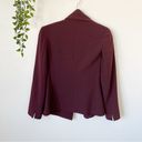 Max Mara  Burgundy Open Front Blazer Sz 4 Photo 1