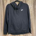 Nike  Black Cowl Neck Hooded Sweater Large Photo 0