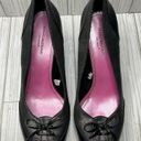 Isaac Mizrahi 854- for Target Black Grey Pink Ribbon Bow Ties Heels Gray Shoes Photo 1