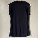 Coldwater Creek Black Sleeveless Draped Top Photo 1