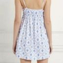 Hill House  Home The Aurora Organic Cotton Sleep Dress in Blue Trellis Large NWT Photo 2