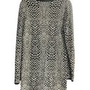 Isaac Mizrahi LIVE Sweater Dress Black & White size small Leopard print Photo 1